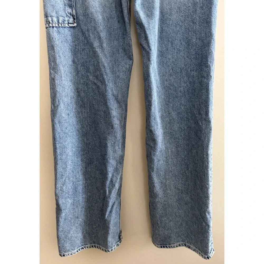 Free People We The Free Tinsley Baggy High Rise Straight Leg Jeans Women's 24
